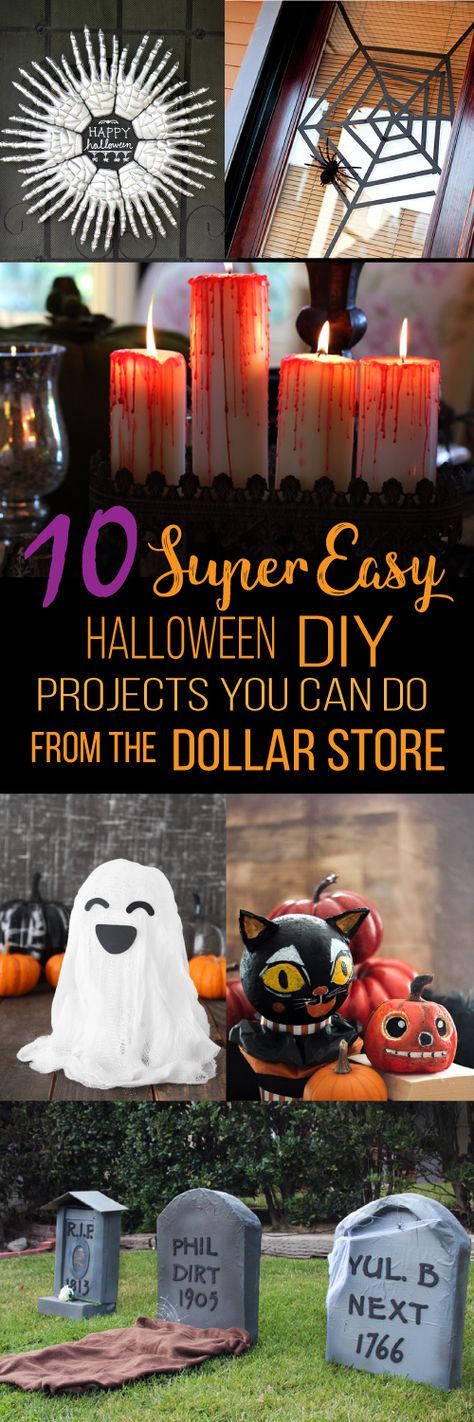 10 Super Easy Dollar Store Halloween Diy Decor Ideas