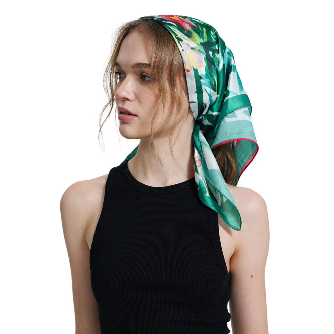 100% Pure Silk Head Scarf | Silk Scarf For Hair | Scarf Hairstyles, Ladies Head Scarf, Silk ...