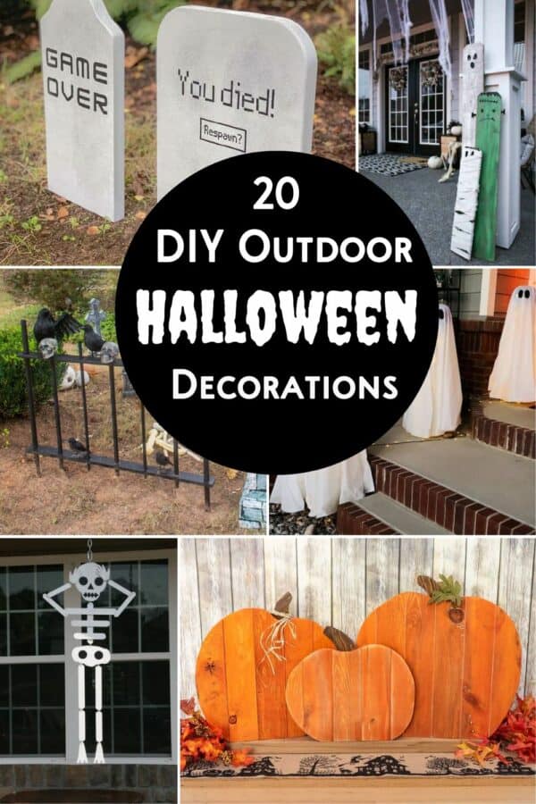 20 Fun Or Scary Diy Outdoor Halloween Decorations The Handyman S Daughter