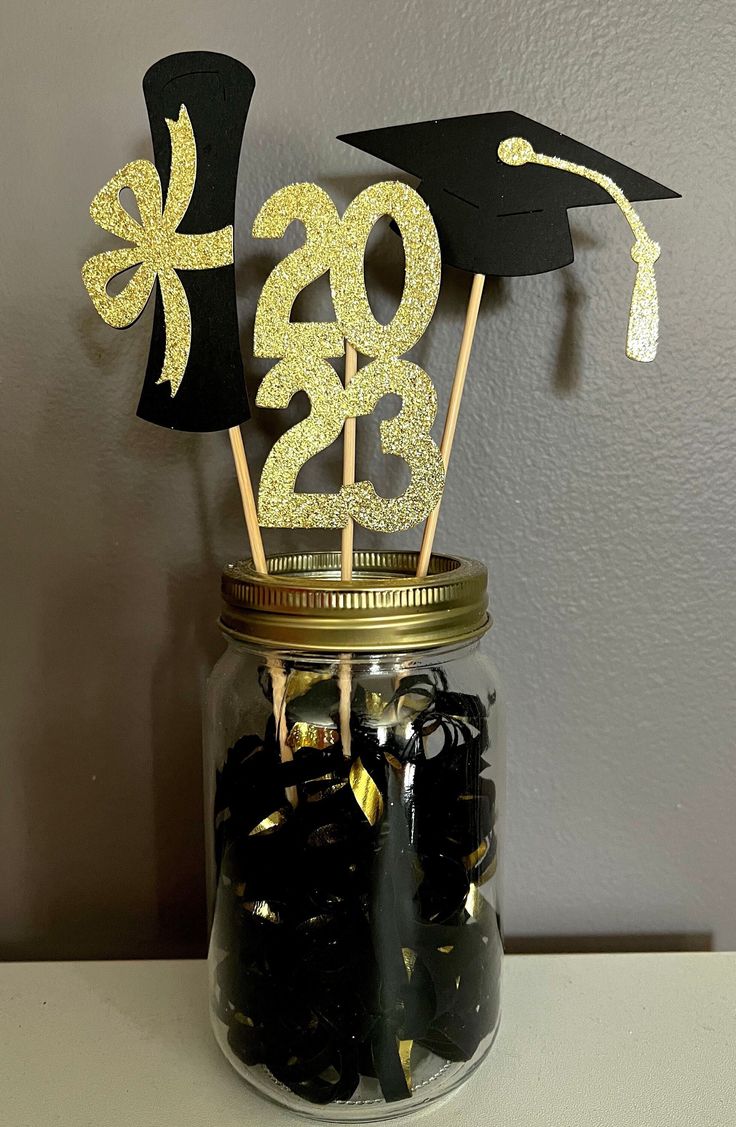 2023 Graduation Decorations Graduation Centerpiece Sticks Etsy