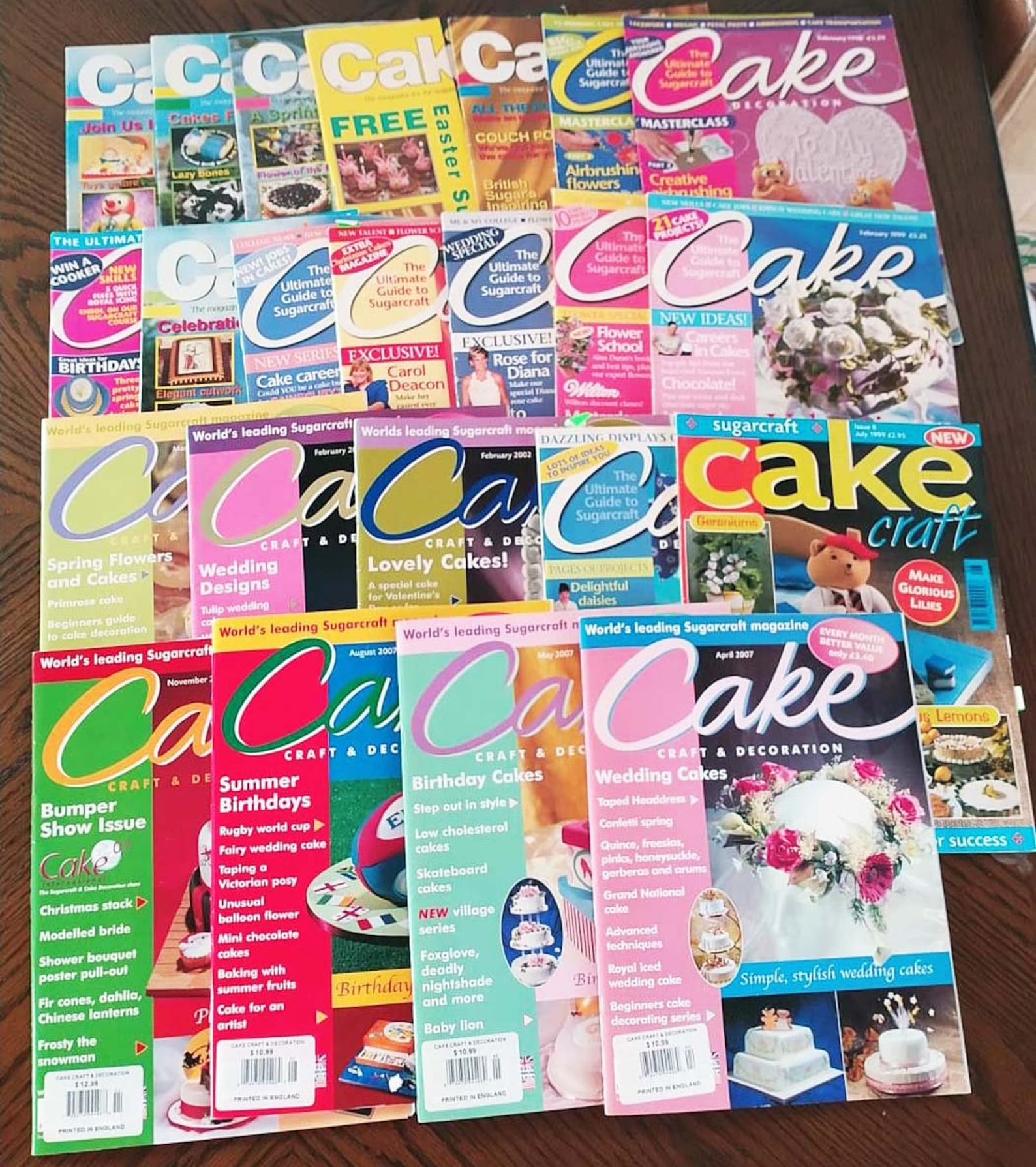 23 Vintage Cake Craft Magazines Cake Decorating Sugarcraft Etsy