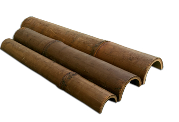 30 35Mm Natural Bamboo Poles 4M Half Round Uk Bamboo