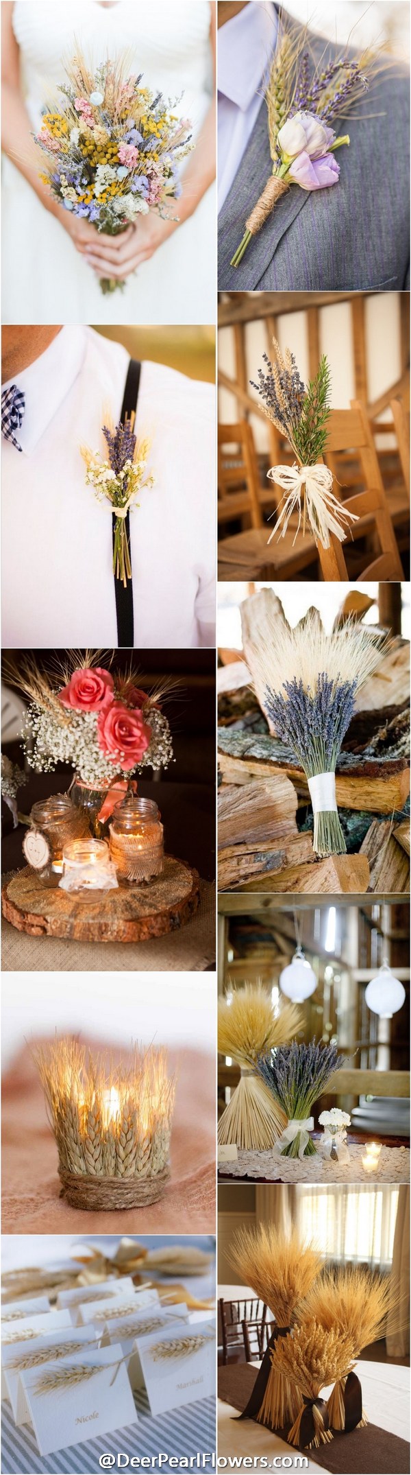 30 Fall Rustic Country Wheat Wedding Decor Ideas Dpf