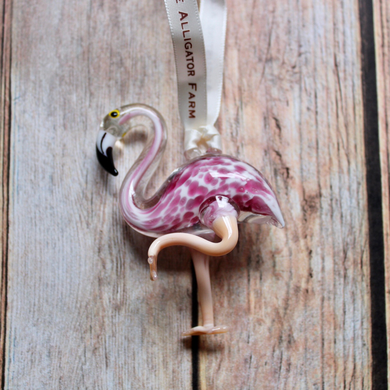 4 5 Inch Pink Flamingo Glass Ornament Pink Flamingos Flamingo