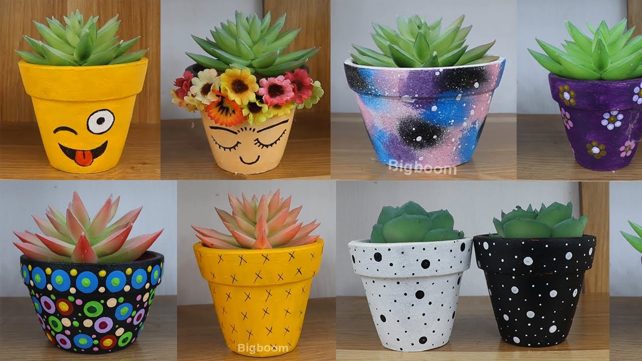 7 Small Flower Pot Decoration Ideas Home Decorating Ideas Handmade