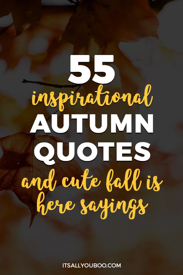 85 Inspirational Fall Quotes Short Happy And Funny Autumn Sayings