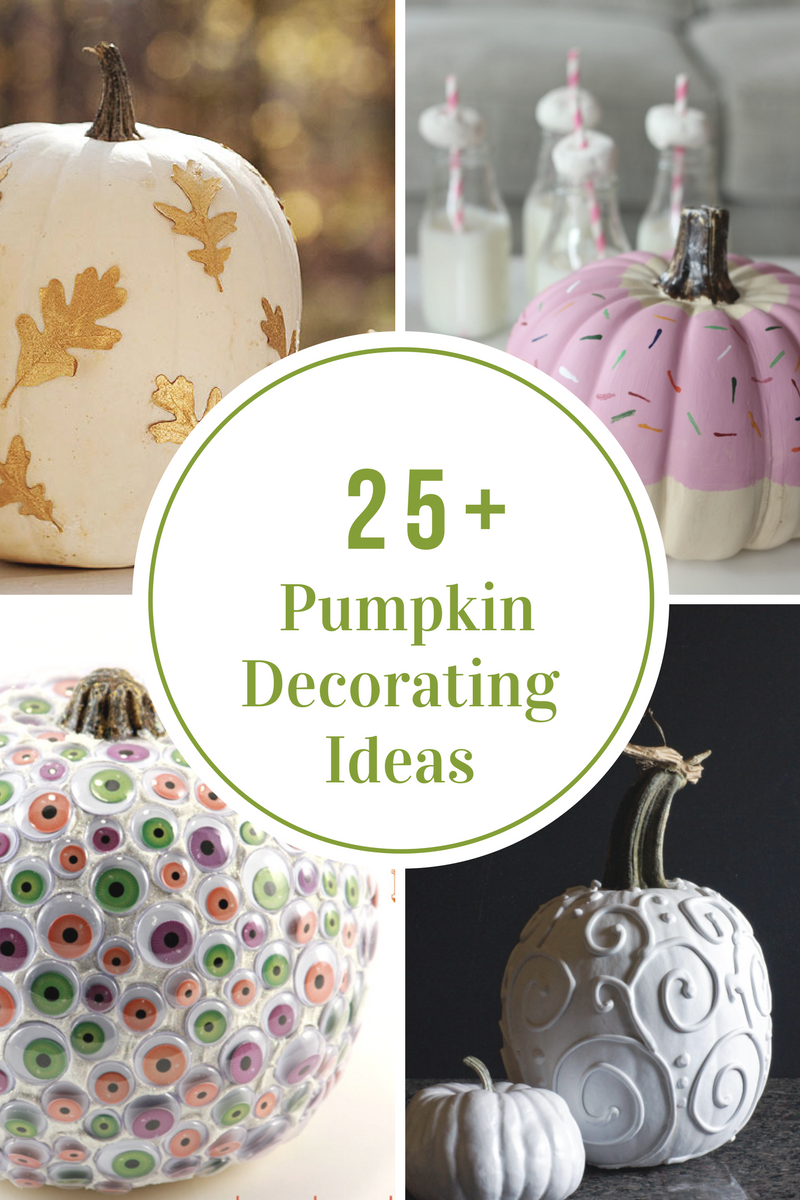 A Collage Of White Pumpkin Decorating Ideas