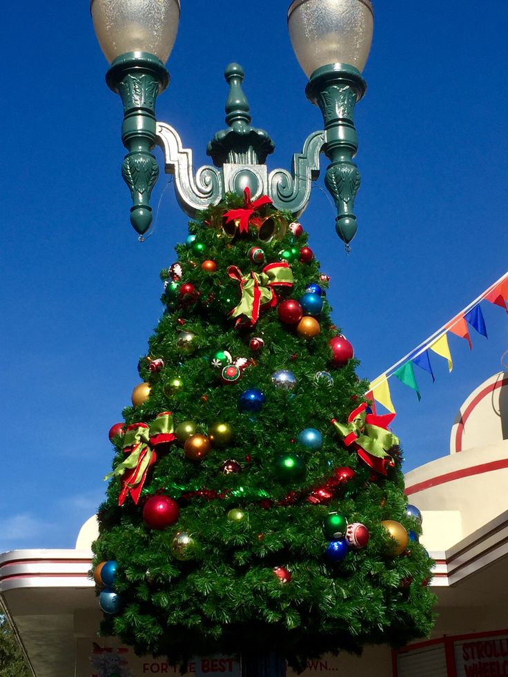 A View Of The Christmas Decorations At Hollywood Studios Editorial