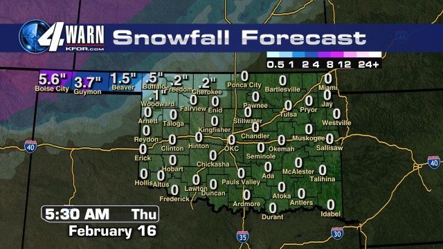 Already Tracking Our Next Storm System Here S A Look At How Much Snow You Can Expect Kfor