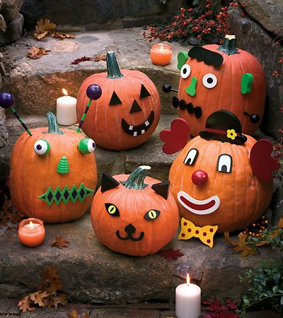 Amazon Com Elcoho Pumpkin Decorating Craft Kits Halloween Pumpkin