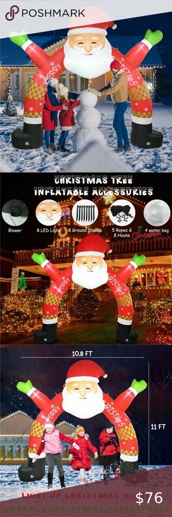 Amazon Com Inflatable Outdoor Christmas Decorations 11 Ft Lighted