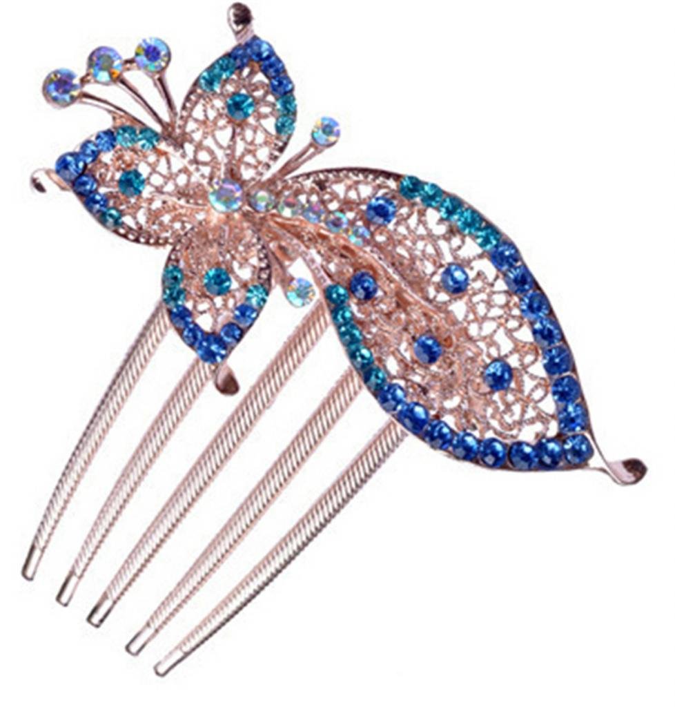 Amazon Com Jsdy Womens Luxury Rhinestones Butterfly Decorative Hair