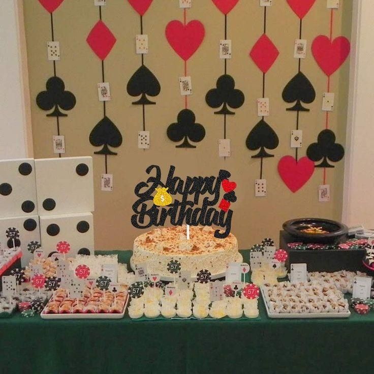 Amazon Com Poker Birthday Party Decorations Poker Theme Party Supplies