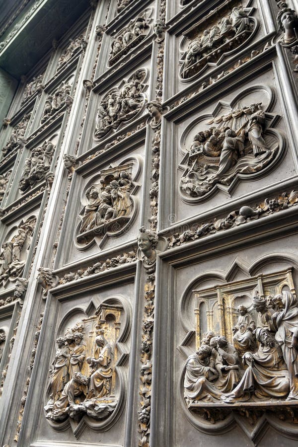 Andrea Pisano South Door Detail Photo Thais It Florence Baptistery