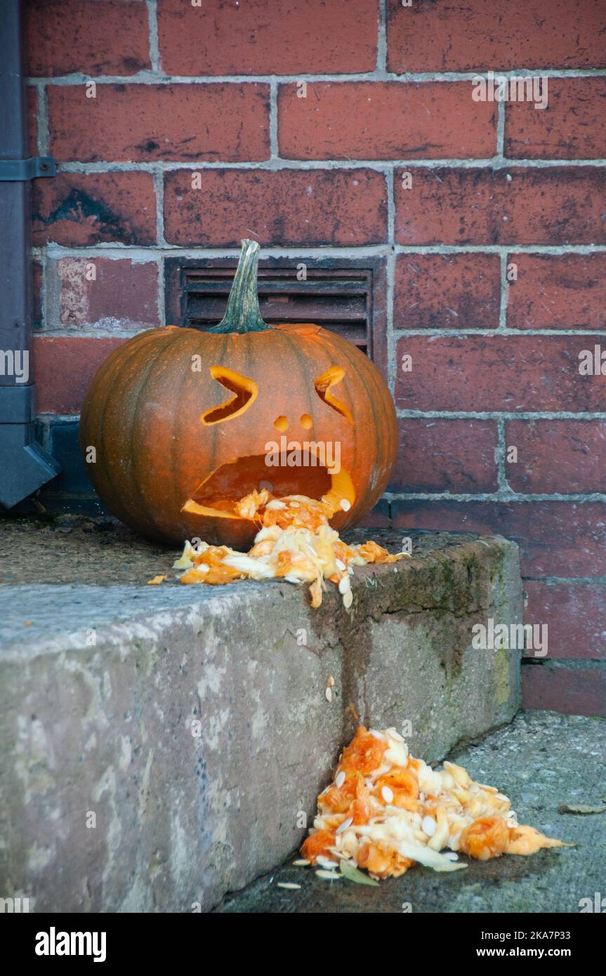 Around The Uk Halloween Decorations In The Uk Stock Photo Alamy