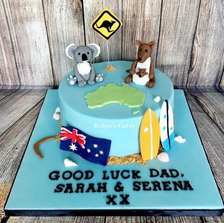 Australian Themed Cake Themed Cakes Baking Cake Decorating