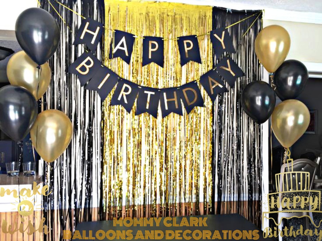 Backdrop Birthday Decoration Package Hobbies Toys Stationary