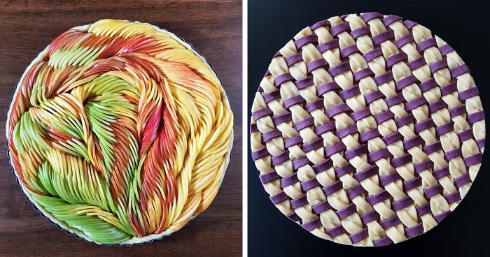 Baker Reveals Amazing Pie Crust Designs In Before And After Photos