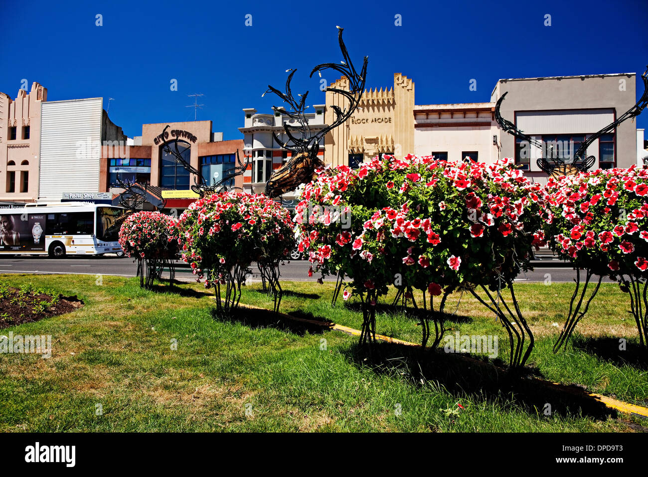 Ballarat Australia Christmas Decorations On Display In Sturt Street