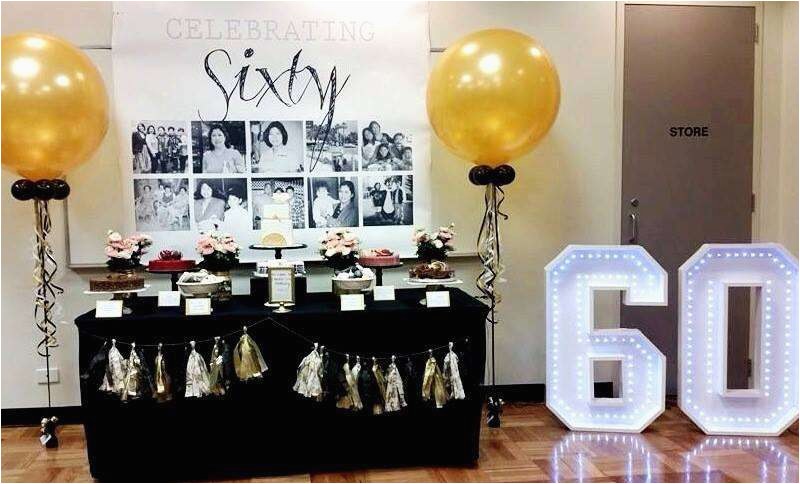 Birthday Party Ideas Photo 8 Of 10 60Th Birthday Decorations 60Th Birthday Party