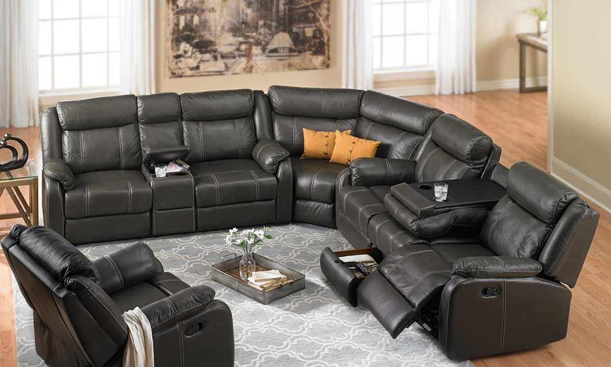 Blue Reclining Sectional These Sectional Sofas Offer One Or More