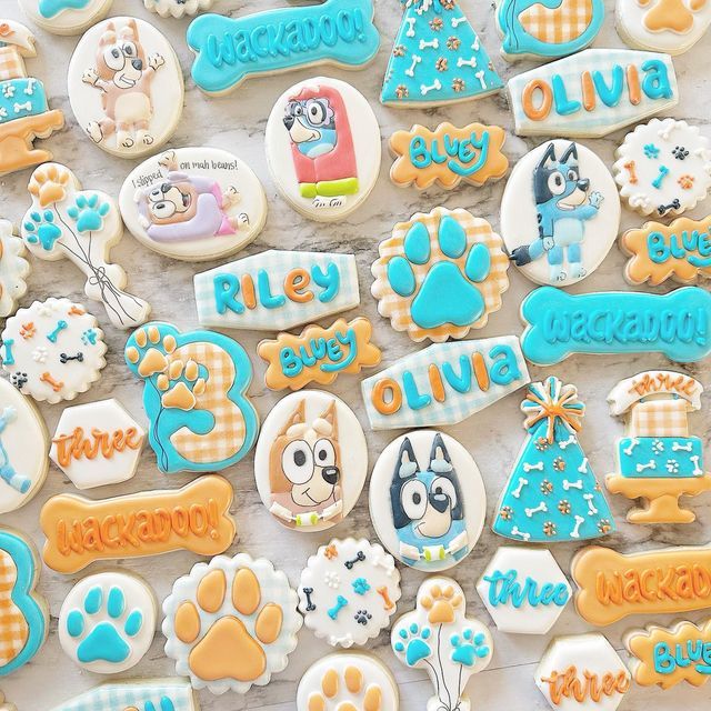 Bluey Sugar Cookies Decorated Sugar Cookies Cookies