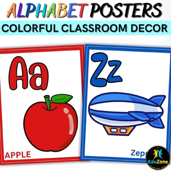 Boost Alphabet Learning With Engaging Classroom Posters Colorful Decor