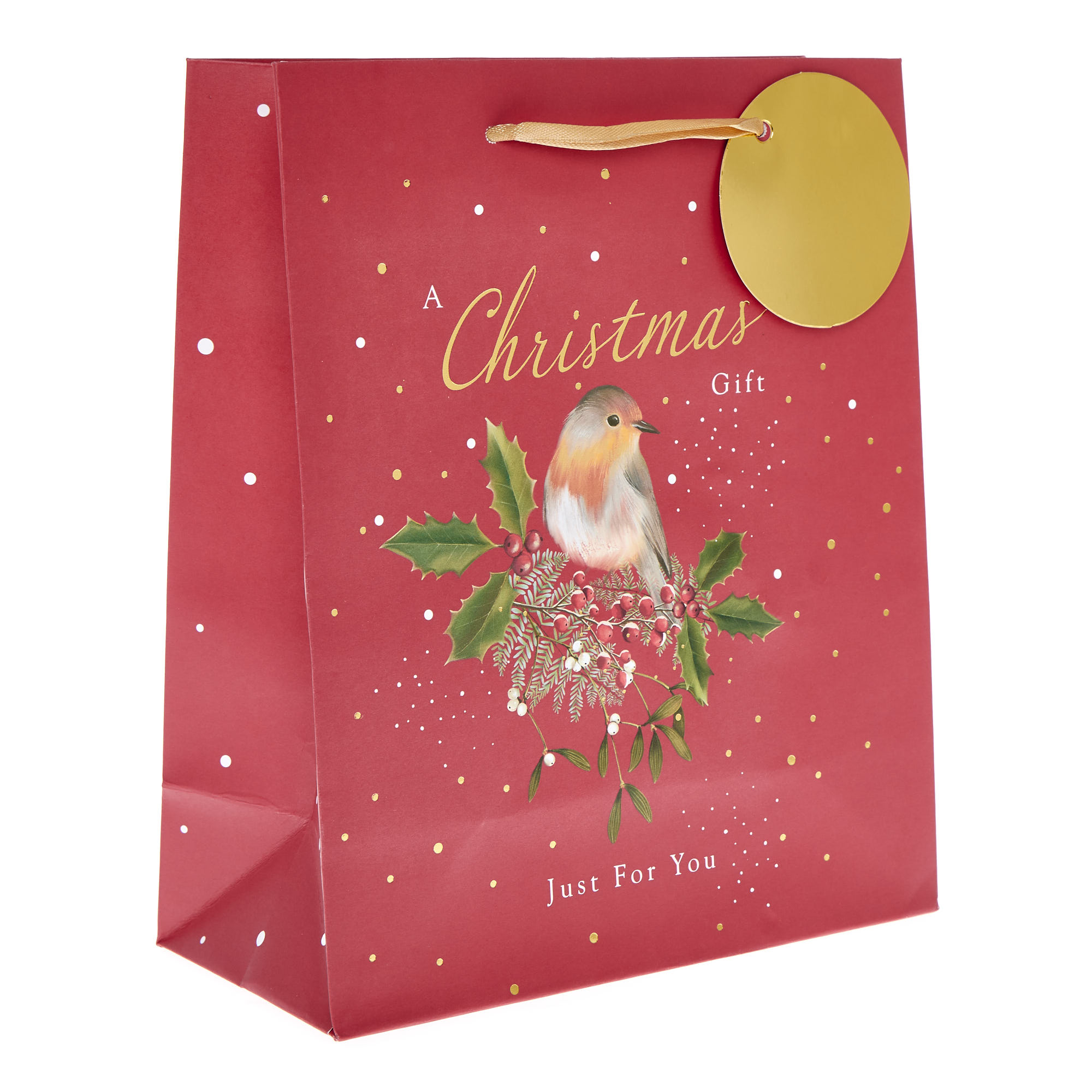 Buy Medium Portrait Christmas Robins Gift Bag For Gbp 1 29 Card Factory Uk