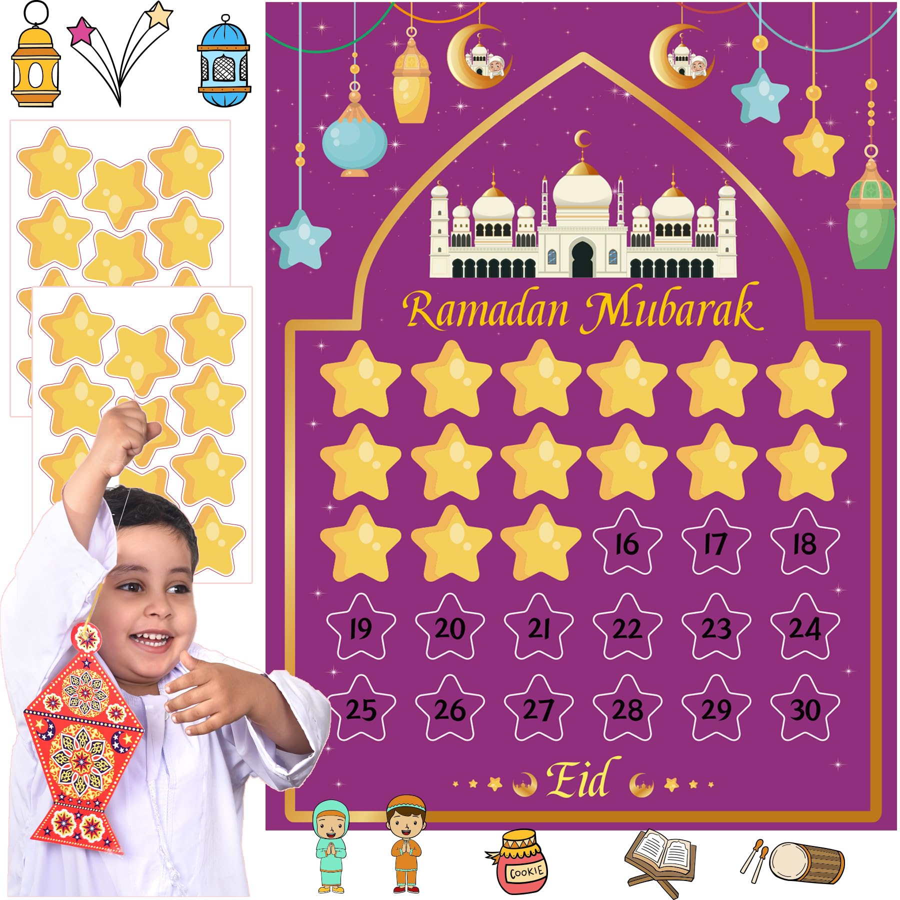 Buy Ramadan Decorations For Home Ramadan Countdown For Kids 2024