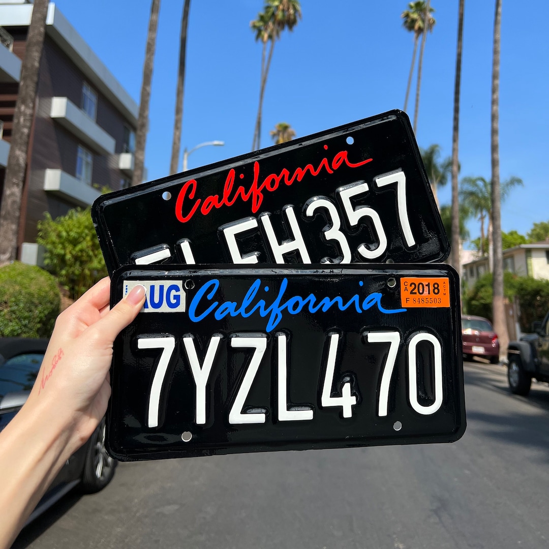 California Personalized License Plates License Plate Plates