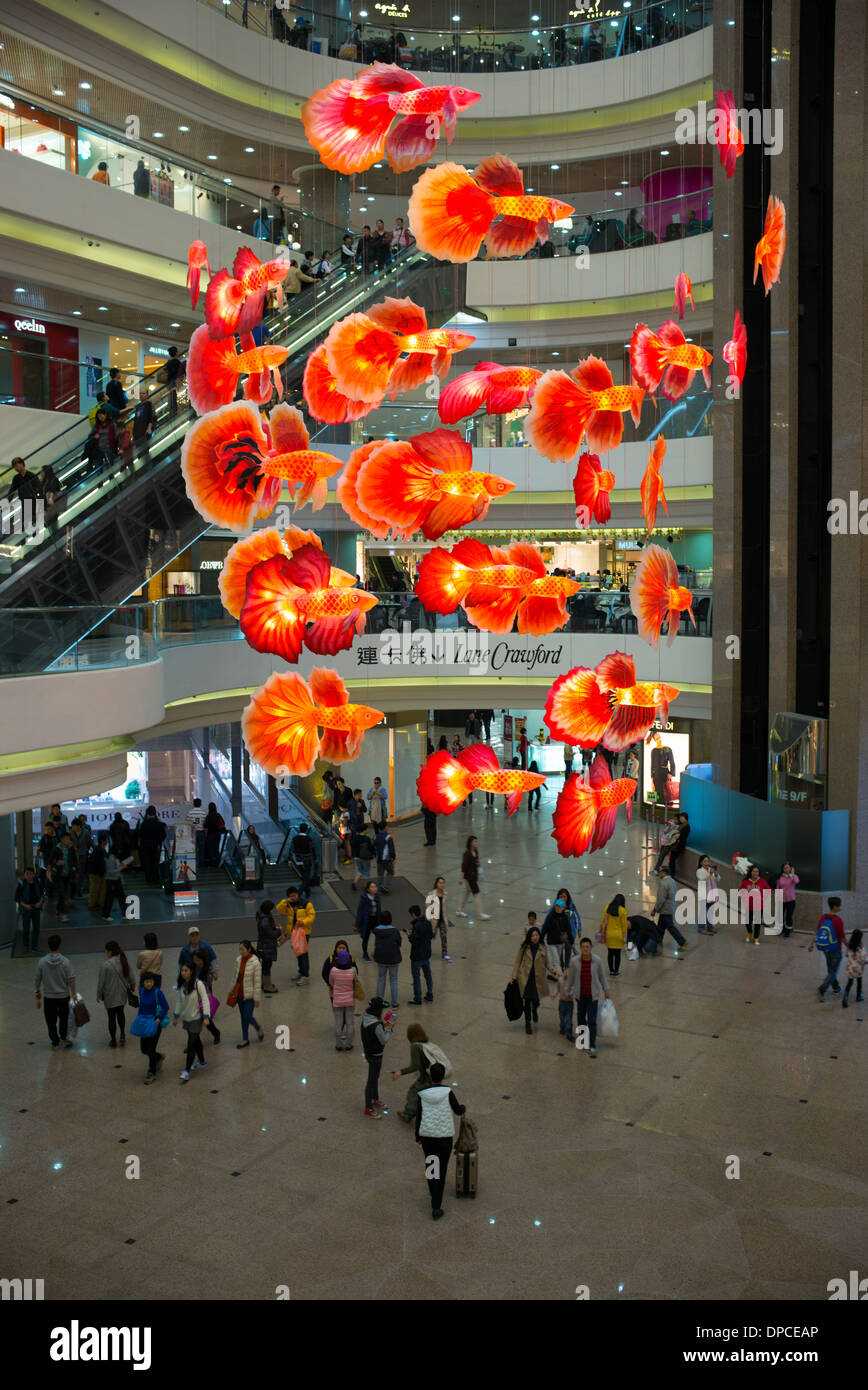 Chinese New Year Decorations At The Times Square Shopping Centre In