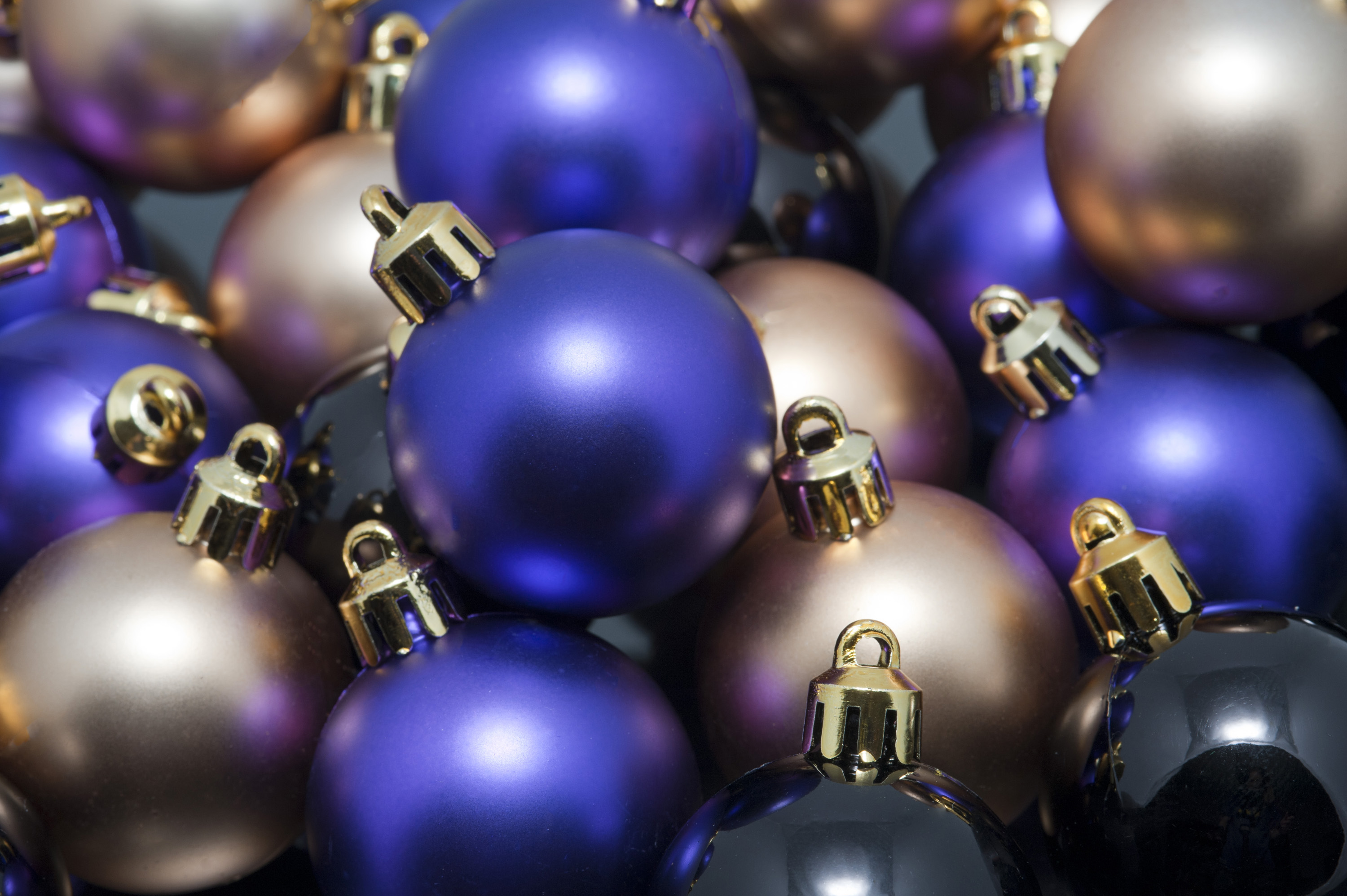 Christmas Decoration Textured Baubles Purple Christmas Decorations