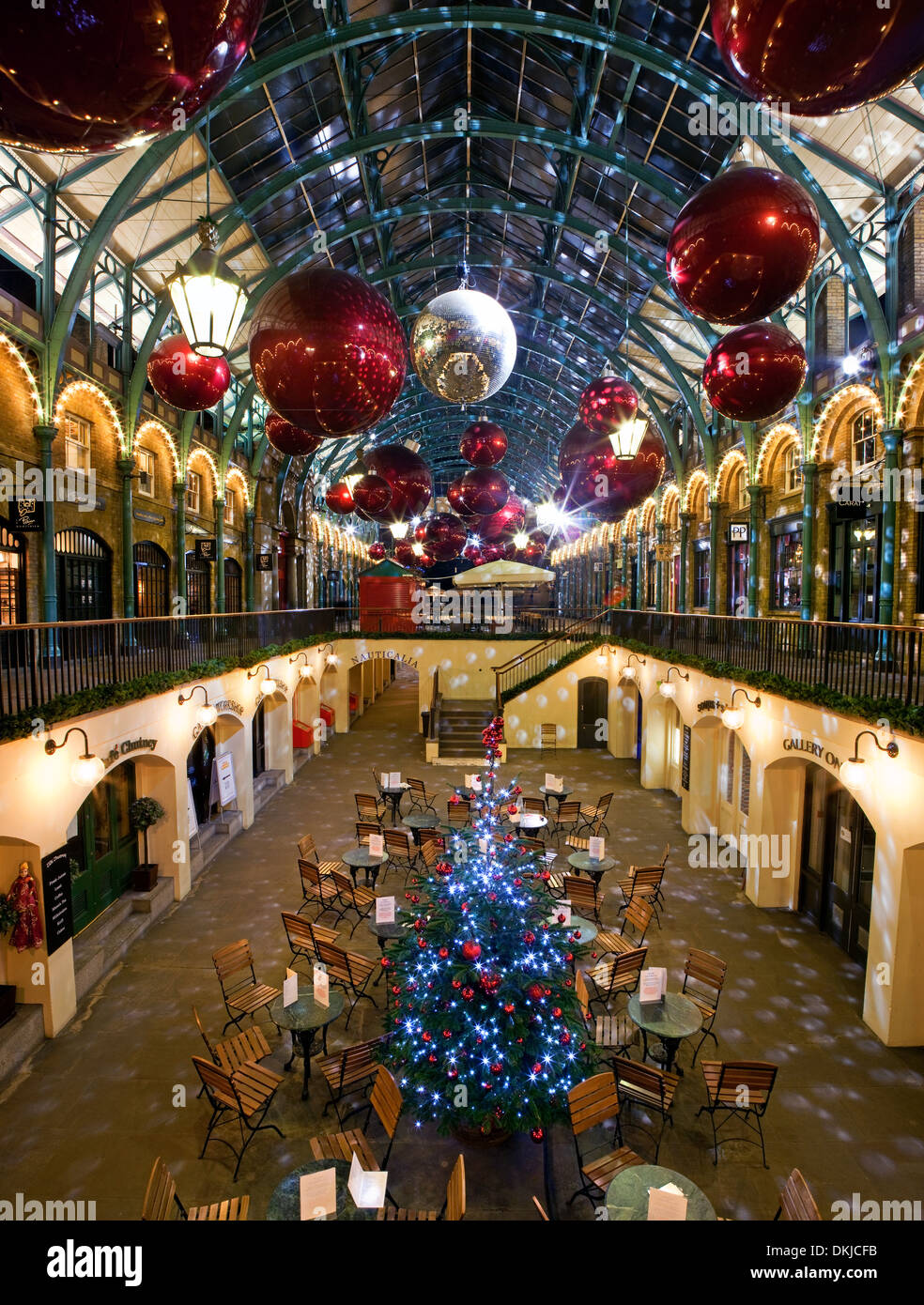 Christmas Decorations In London Stock Photo Alamy