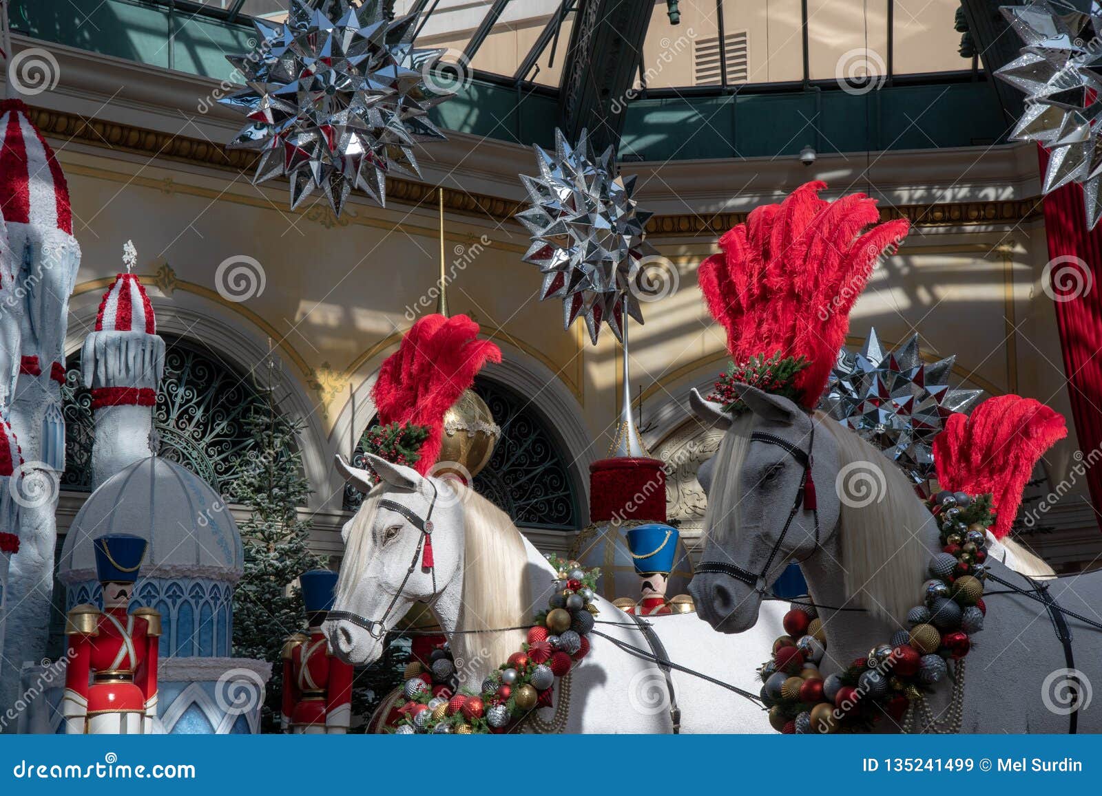 Christmas Decorations In The Bellagio Hotel In Las Vegas Flickr