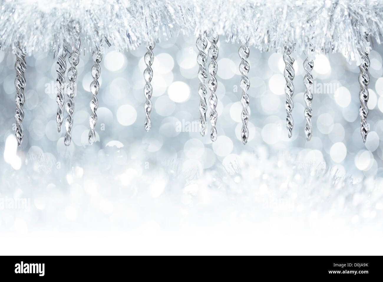 Christmas Icicle Decorations Stock Photo Alamy