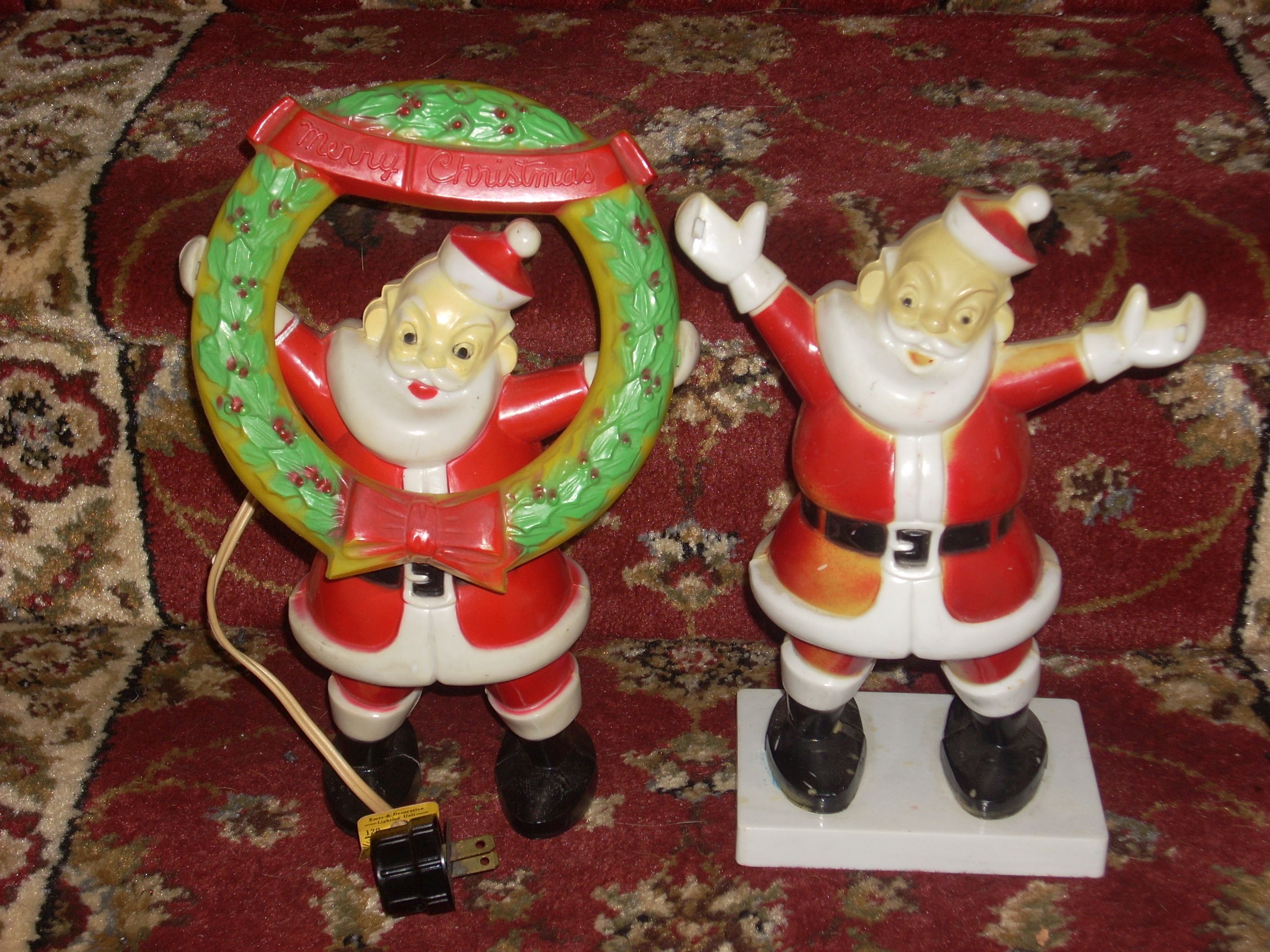 Christmas Vintage Plastic Santas Classic Christmas Vintage Christmas