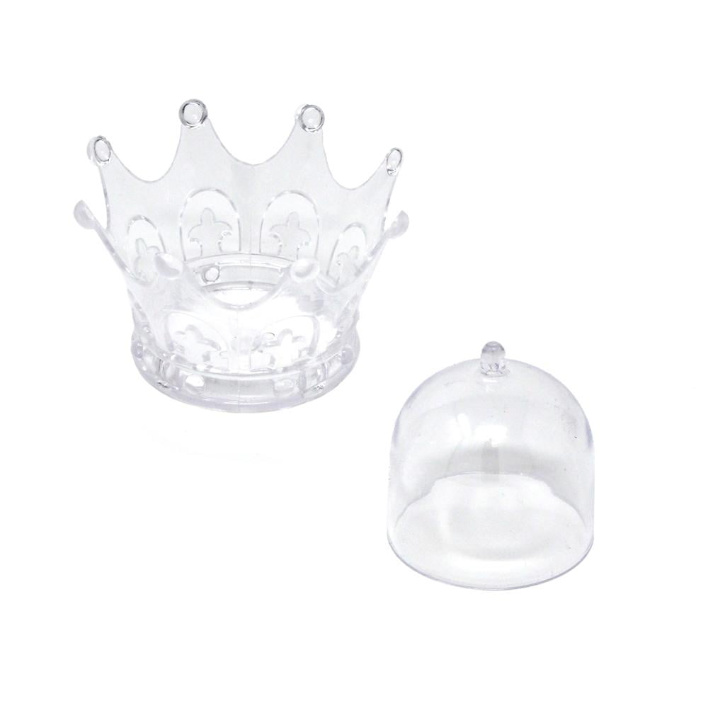 Clear Mini Plastic Crown Party Favor 3 1 4 Inch X 2 1 2 Inch 12 Count 783050061695 Ebay