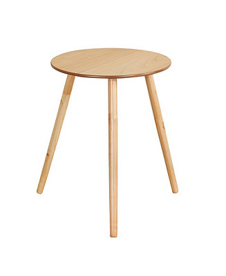 Collections Etc Wooden Round Side Accent Table 20 Diameter X 25 5