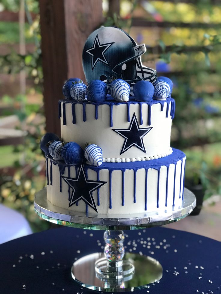 Dallas Cowboys Custom Cake Decor Dallas Cowboys Birthday Cake Cowboy