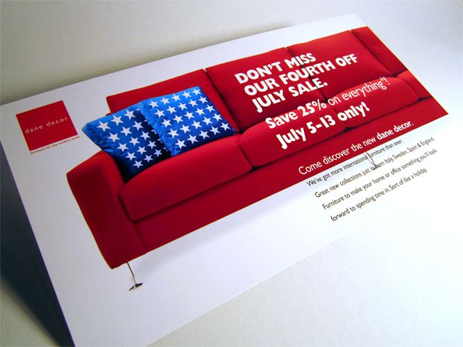 Dane Decor Direct Mail Decor Direct Brand Strategy Direct Mail