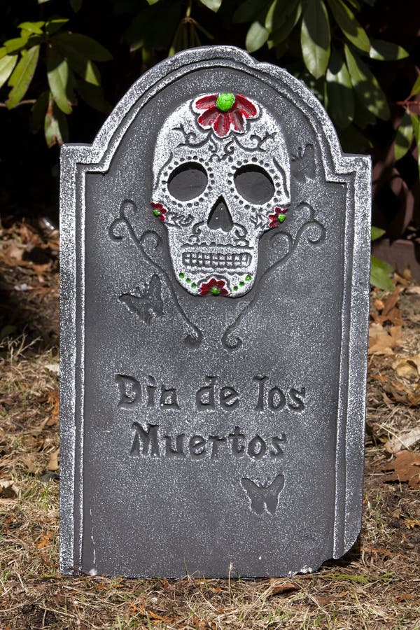 Day Of The Dead Headstone Stock Image Image Of Funeral Cemetery