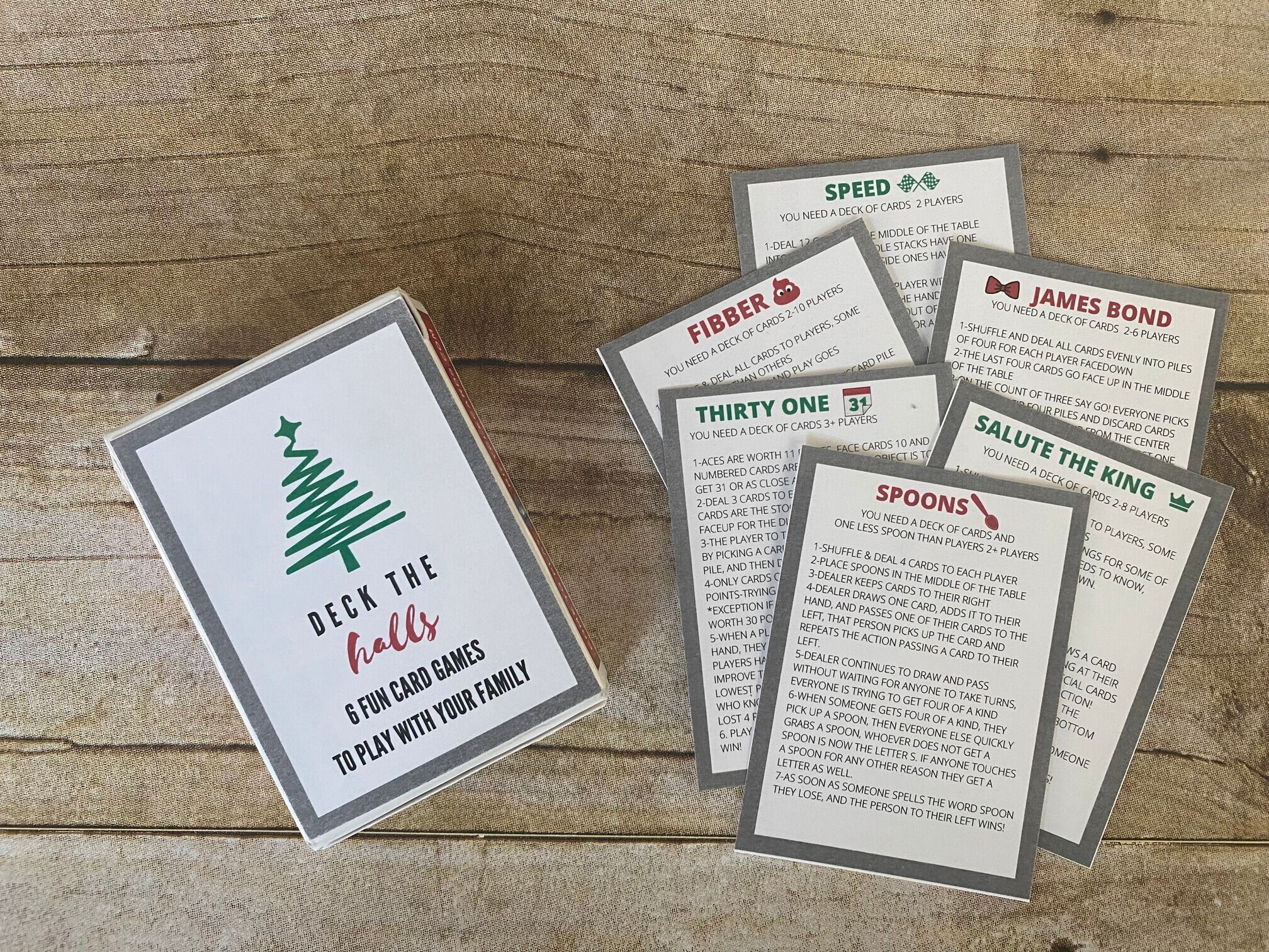 Deck The Halls Christmas Neighbor Gift Printable For Deck Of Etsy