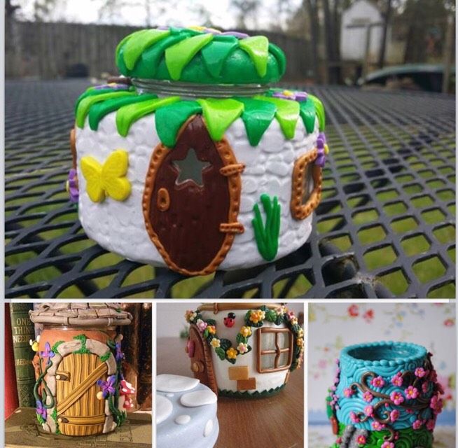 Decorate Jars With Polymer Clay Personally I Am In Love With This