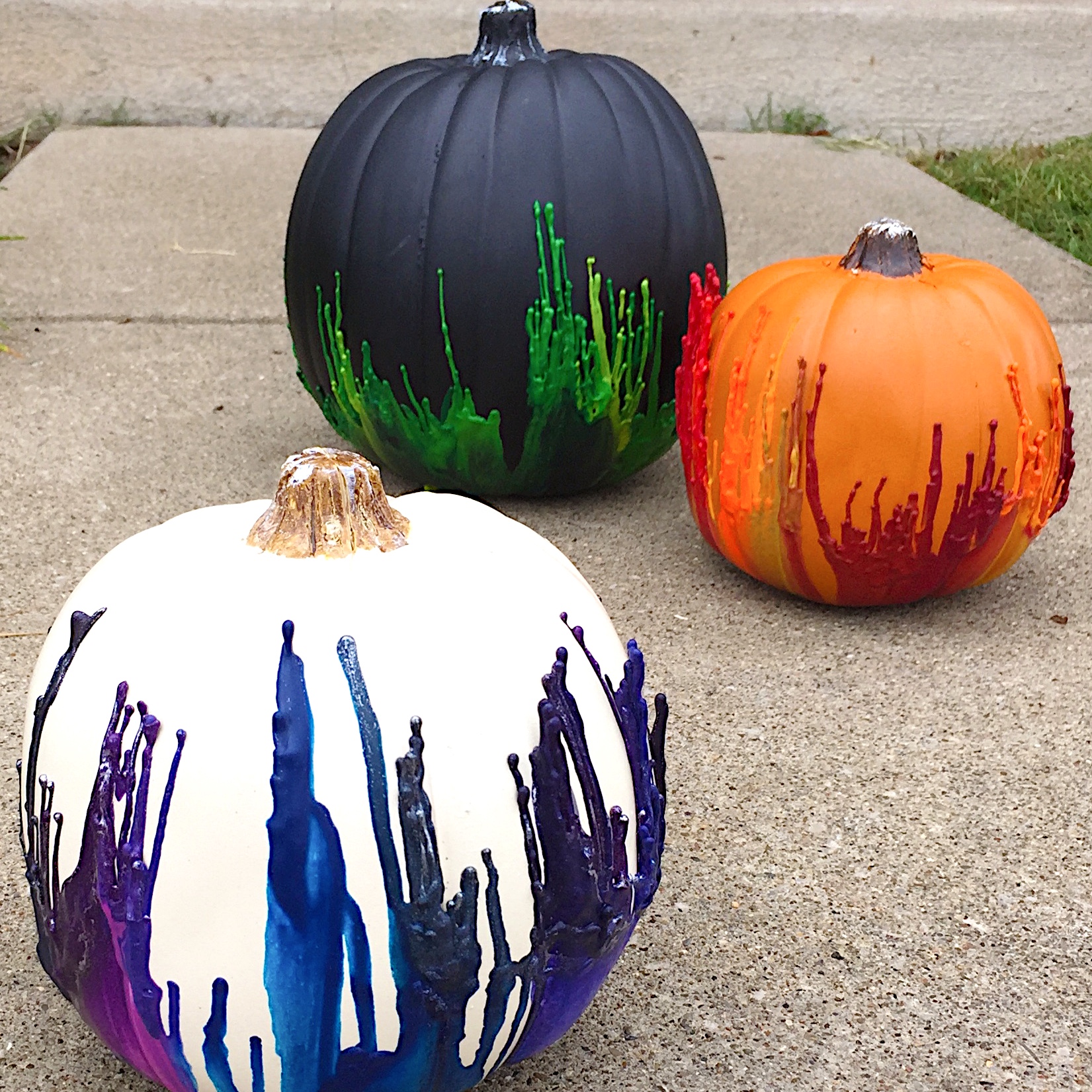 Decorated Pumpkins For Fall Looks Like More Crayon Art Creative