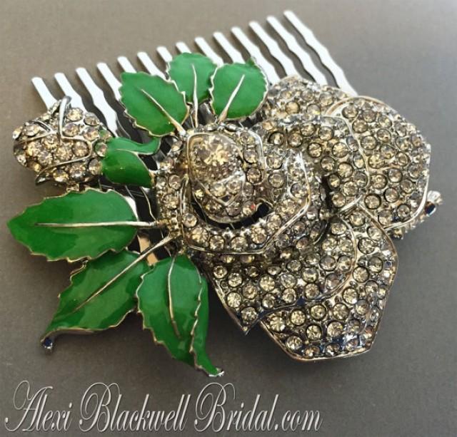 Decorative Hair Comb Rhinestone Bridal Headpiece Crystal Comb Wedding