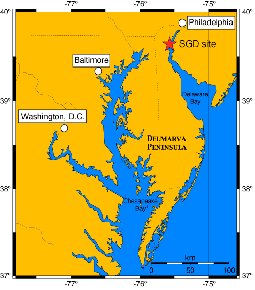 Delmarva Peninsula Is A Strip Of Coast In De Md And Va