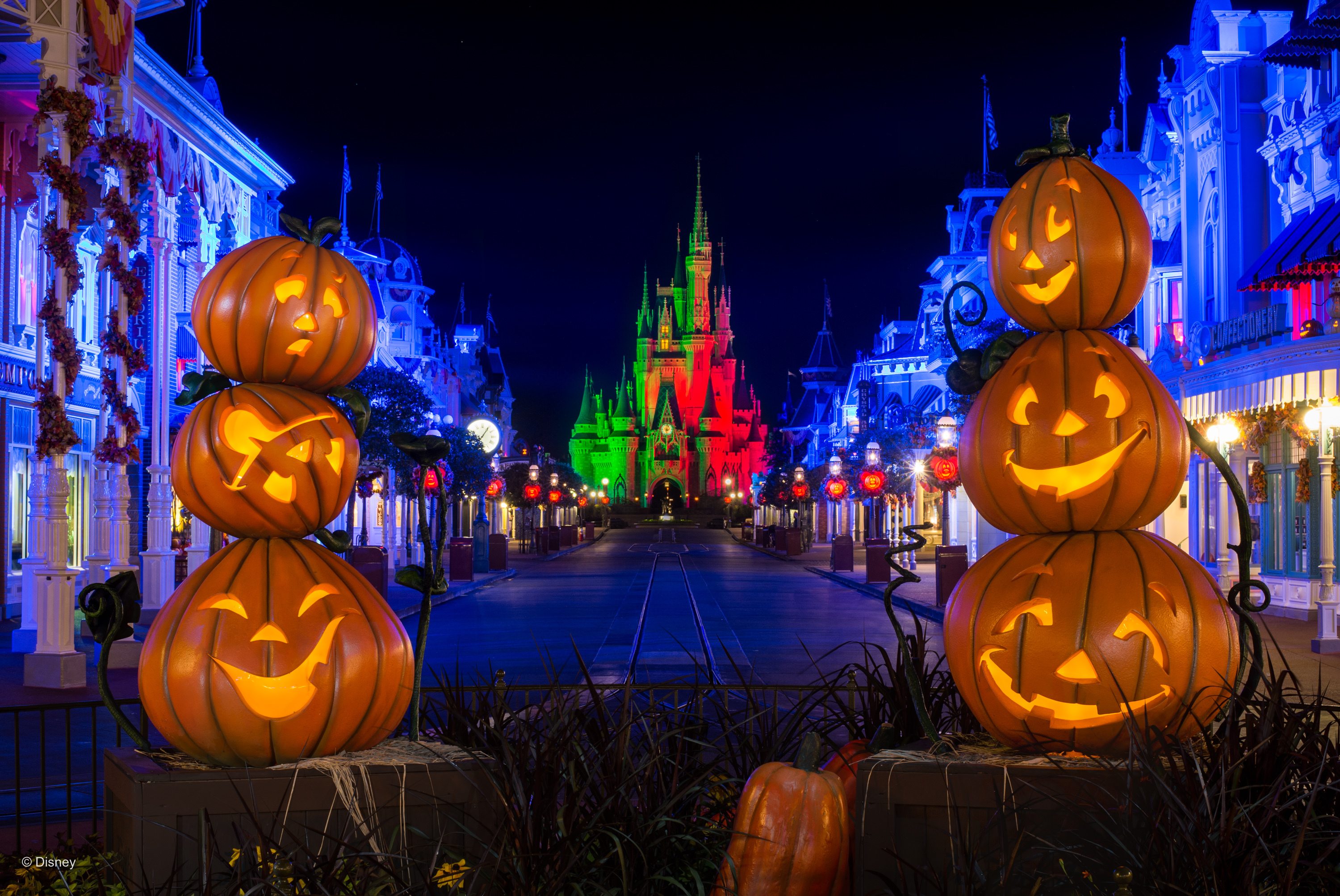 Disneyland Castle Halloween