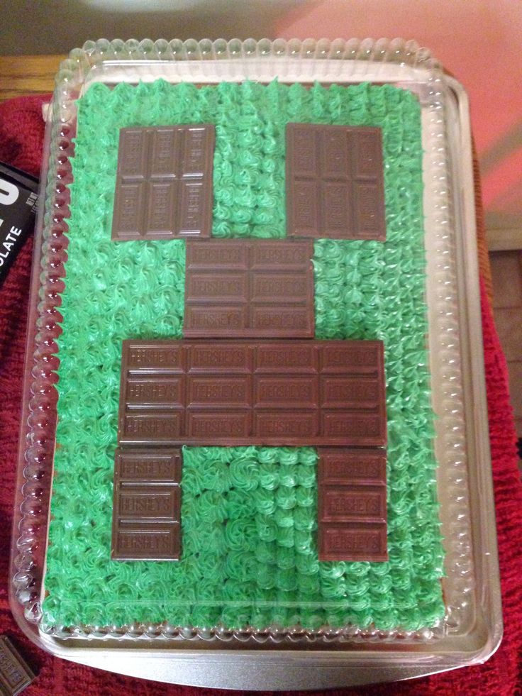 Diy Birthday Cake Minecraft Birthday Cake Minecraft Birthday