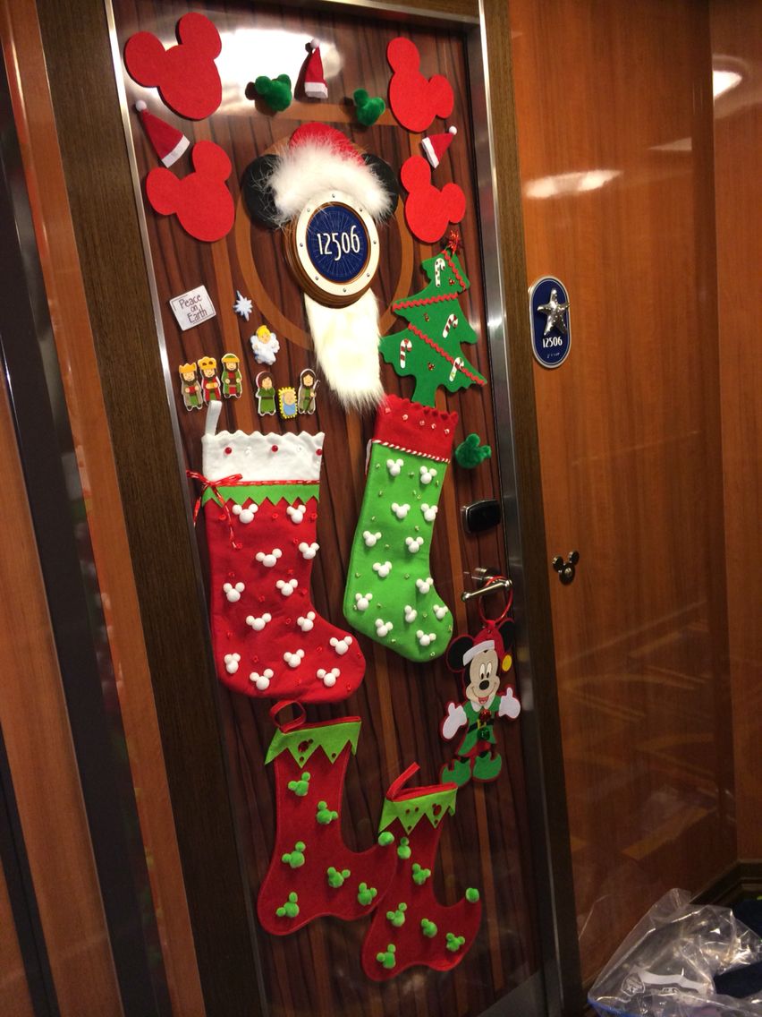 Diy Disney Cruise Christmas Door Decorations Elegant And Rustic Ft