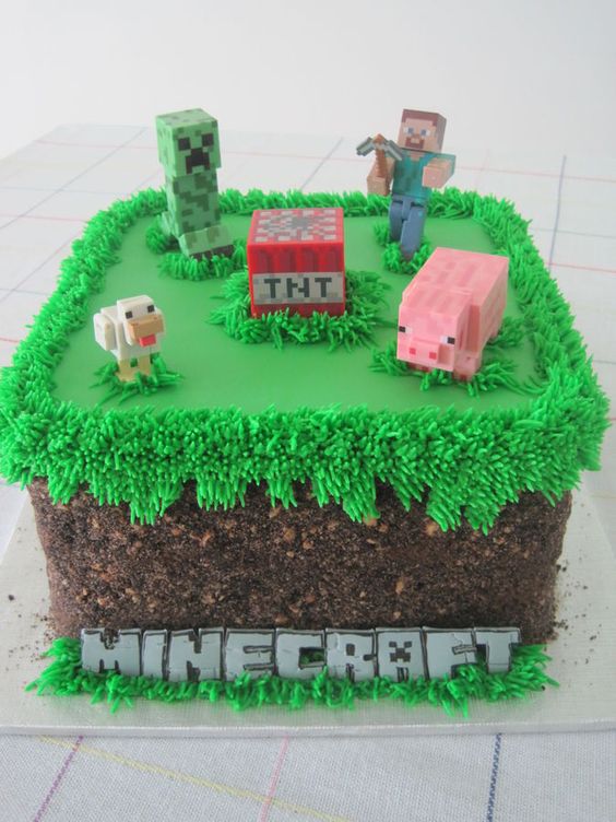 Download A Variety Of Unique Minecraft Cakes To Brighten Any Event